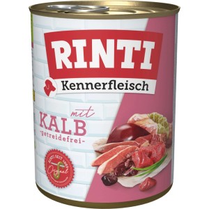 Rinti Hunde-Nassfutter Kennerfleisch Kalb 800 g