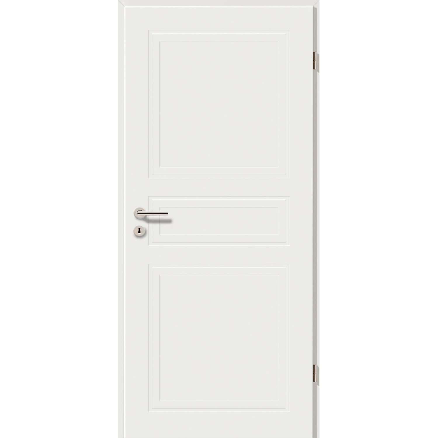GetaDoor Zimmertür Brillant Contour Sira Typ 7103 Weiß 198,5 x 86 cm Anschlag R