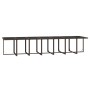 Brauner vidaXL Gartenmöbel-Tisch aus Poly Rattan und Stahl, Teil einer 19-teiligen Essgruppe.