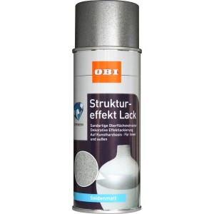 OBI Struktureffekt Lack Spray Anthrazit, seidenmatt, 400ml Dose.