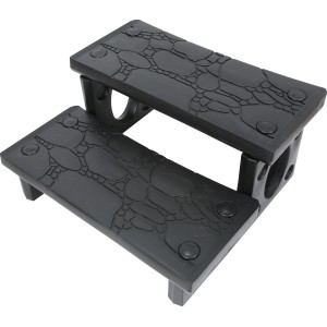 Steinbach Doppelstufe für Whirlpools, erleichtert den Einstieg, rutschfest, aus Kunststoff.