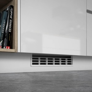 SOTECH Lüftungsgitter für Sockel 396 x 83 mm Weiß