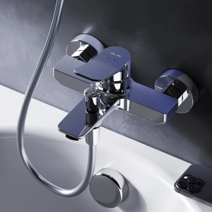 AM.PM X-Joy Wannenarmatur Aufputz Chrom mit Brauseanschluss für Badewanne.