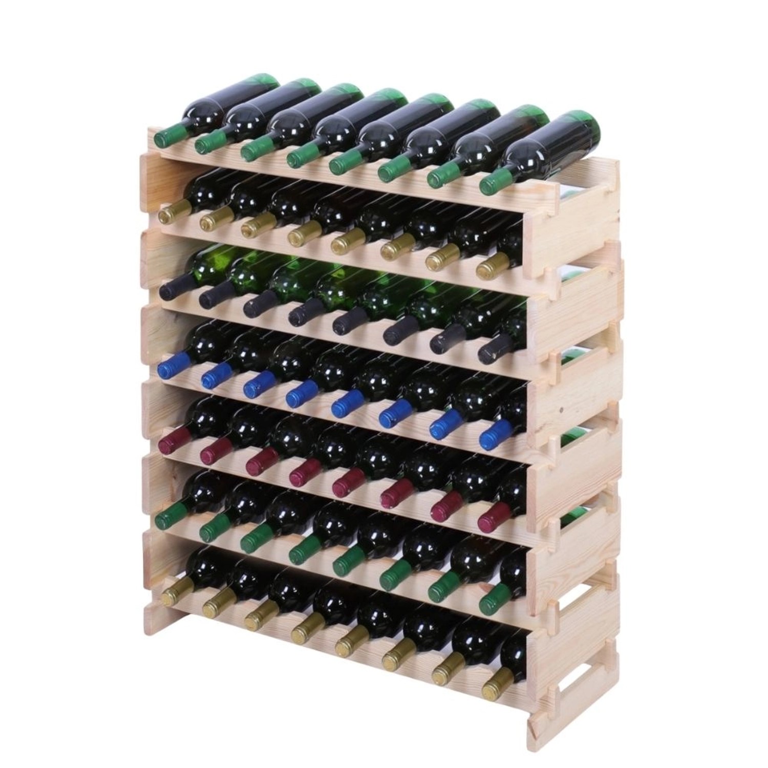 PROREGAL Weinregal VINOTECA FLEX PRO HxBxT 93x84x28cm 56 Flaschen Auf 7 Ebe günstig online kaufen