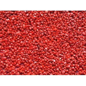 Roter Zierkies (2-3 mm) für Aquarien, 5 kg Packung.