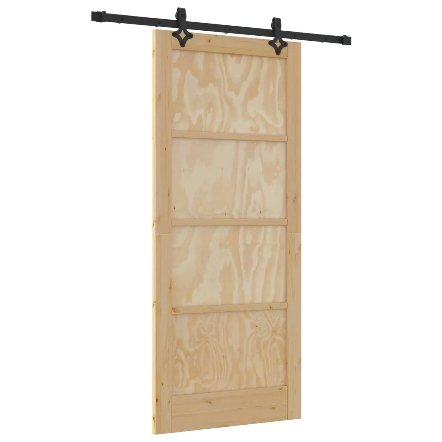 vidaXL Schiebetür ORKDAL Natur 86 x 198,5 cm Massives Kiefernholz 3445546