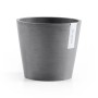 Ecopots Pflanztopf Amsterdam, Ø 20 cm, grau. Blumentopf für Innen- & Außenbereich.