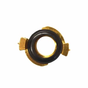 Messing Schnellkupplung mit schwarzem Dichtring, 3/4 Zoll Gewinde, für Geka-Anschlüsse.