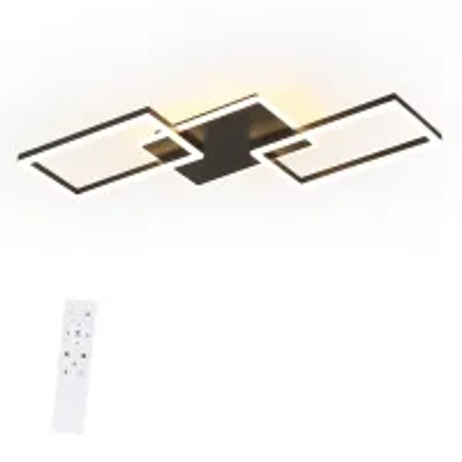 NETTLIFE LED Deckenleuchte aus Metall L80cm Schwarz 3000-6500K
