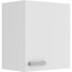 OPTIFIT Oslo214 Küchen-Hängeschrank, 50 cm, Feinstruktur Weiß mit Alu-Griff.