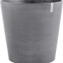 Grauer Ecopots Pflanztopf Amsterdam Ø 60 cm mit Rollen für Innen- und Außenbereich.