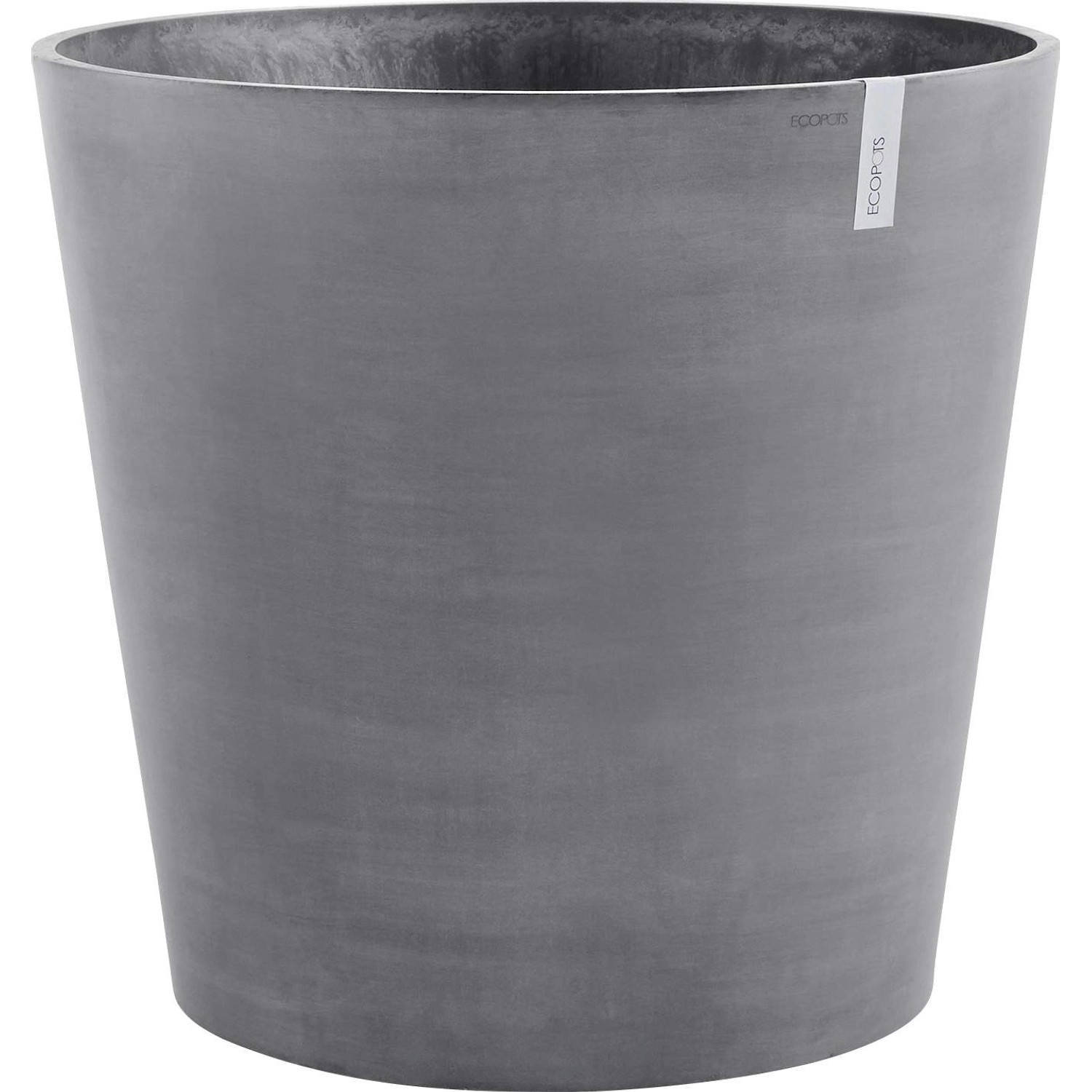 Ecopots Pflanztopf Amsterdam mit Rollen Ø 60 cm Grau