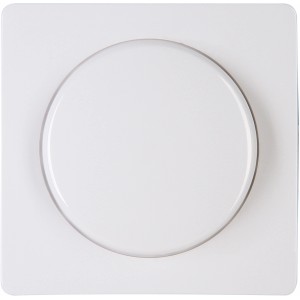 Abdeckung für Dimmer Paris Arktisweiß, passend für Druck-Wechselschalter.