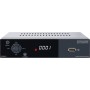 Schwaiger Receiver DVB-C Full HD 1080p FTA für Kabelanschluss, graues Gehäuse mit Display und USB-Anschluss.