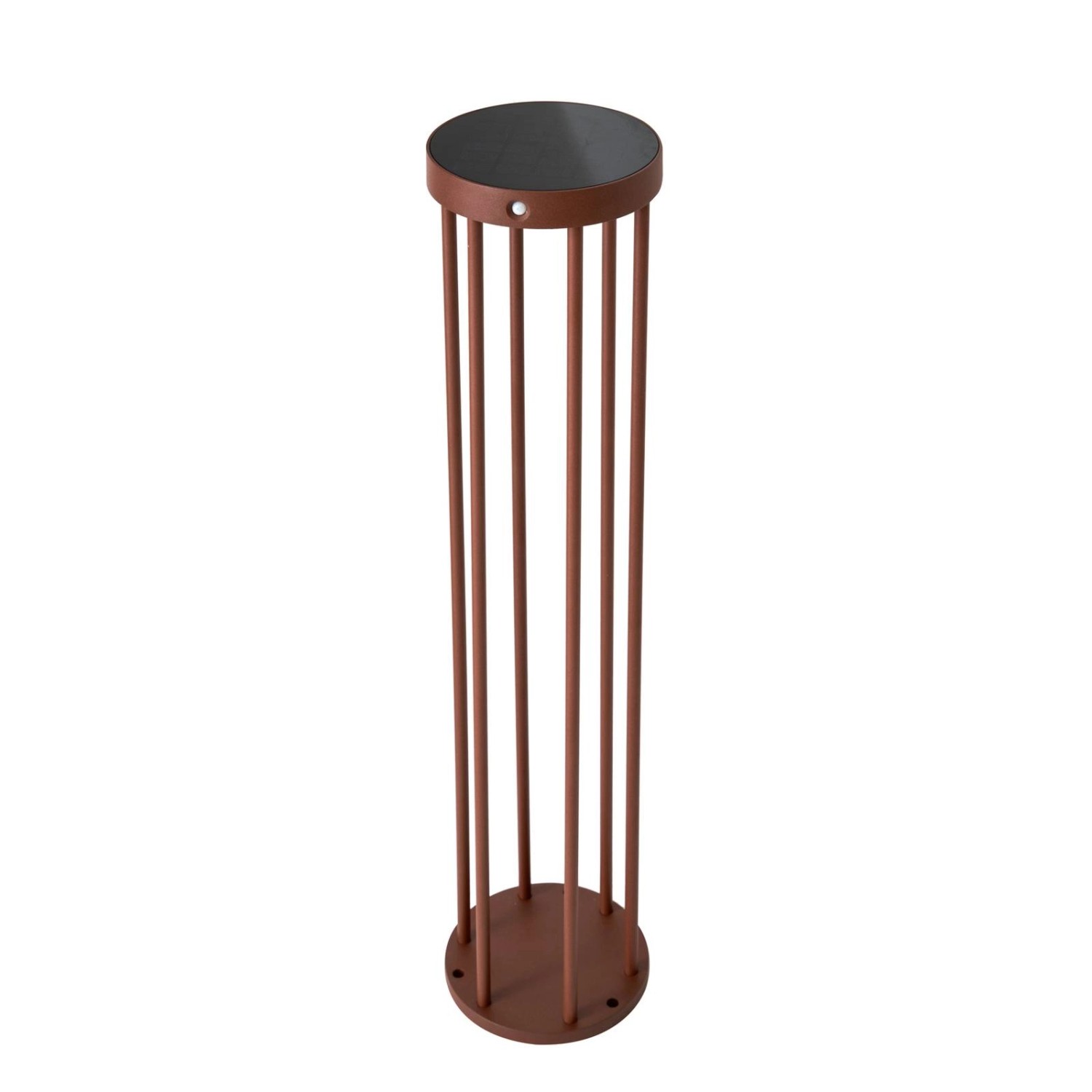 Lucande LED Solarleuchten Evelis 10020292 mit Bewegungsmelder Spritzwassergeschützt Modern in Braun aus Aluminium