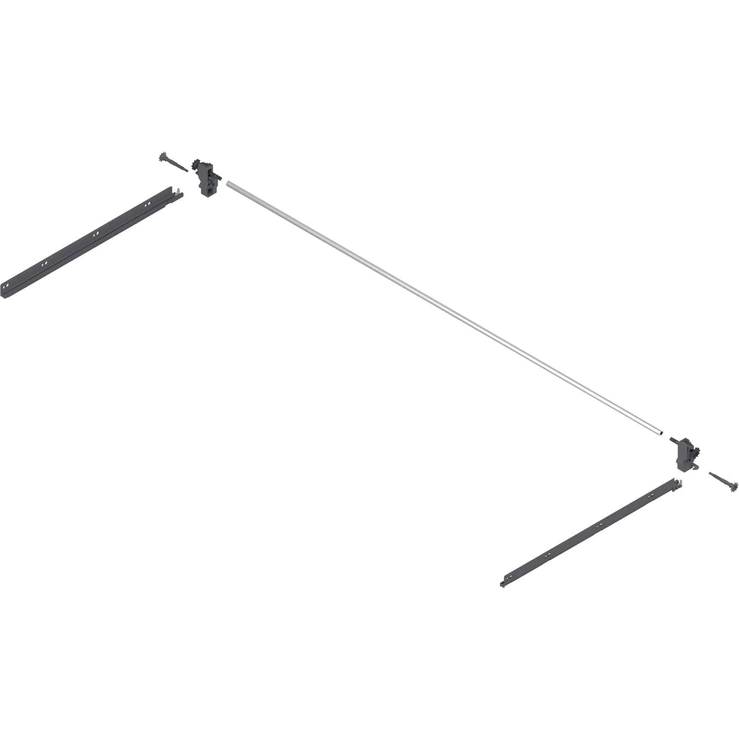 Blum SeitenstaBilisierung Tandembox antaro nach oben gebaut Nennlänge 450 mm