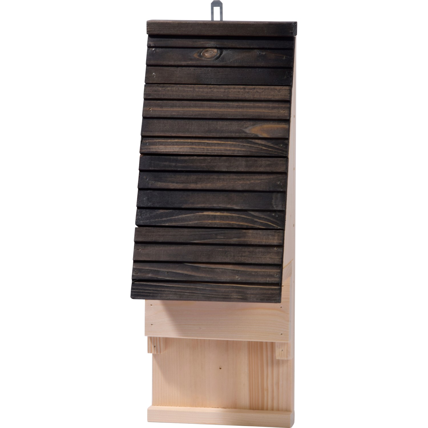 Dobar Fledermauskasten mit Belüftungsschlitzen 19,5 x 14 x 53,5 cm Schwarz FSC®