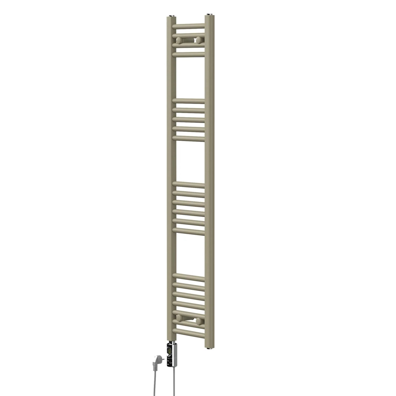 LuxeBath Handtuchheizkörper Elektrisch 300W Beige 300x1400 mm Badheizkörper Gerade mit Seitenanschluss