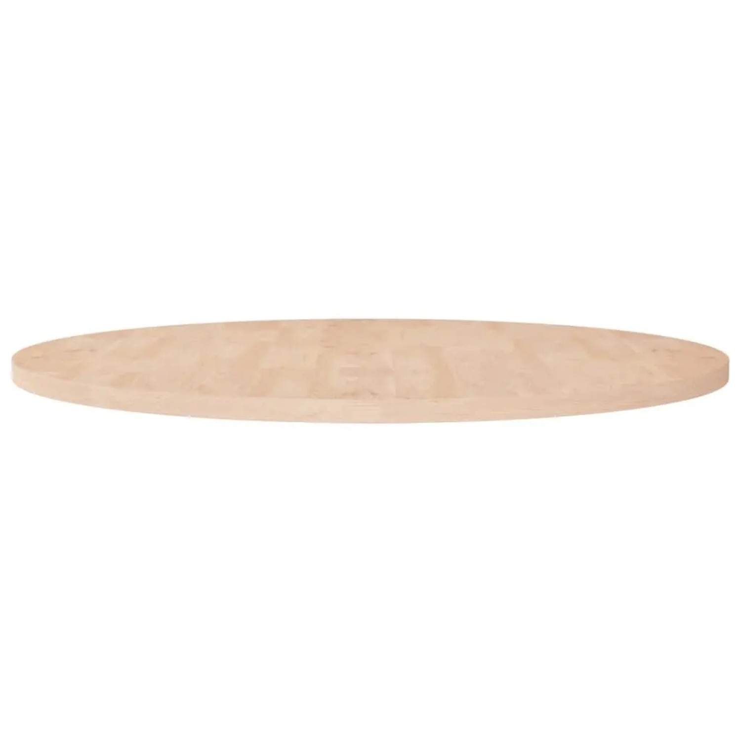 vidaXL Runde Tischplatte Ø90x2,5 cm Unbehandeltes Massivholz Eiche 342906