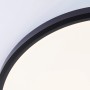Runde, smarte LED-Deckenleuchte Lotti in Schwarz/Weiß, dimmbar und mit RGB Funktion.