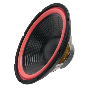 Rockwood Basslautsprecher, 300 mm, 4 Ohm, mit roter Schaumstoffsicke.