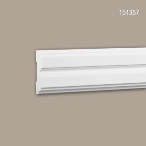 Weiße PROFHOME Wand- und Friesleiste, 28 m Set Zierleisten für Paneele.