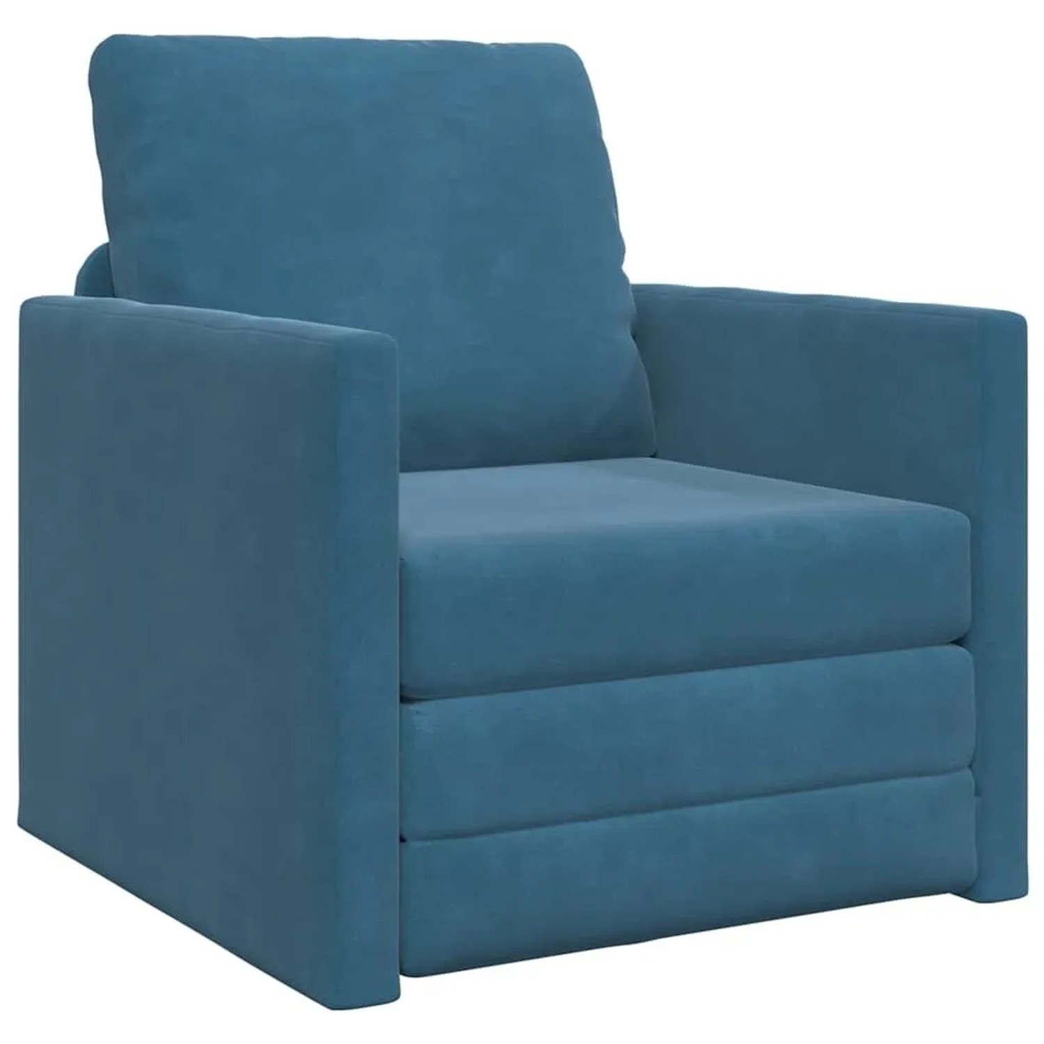 vidaXL Schlafsofa 60cm Blau Samt 4106617