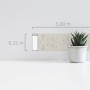 A.S. Création selbstklebende Borte Ornament Creme-Silber, 5 m x 15 cm.