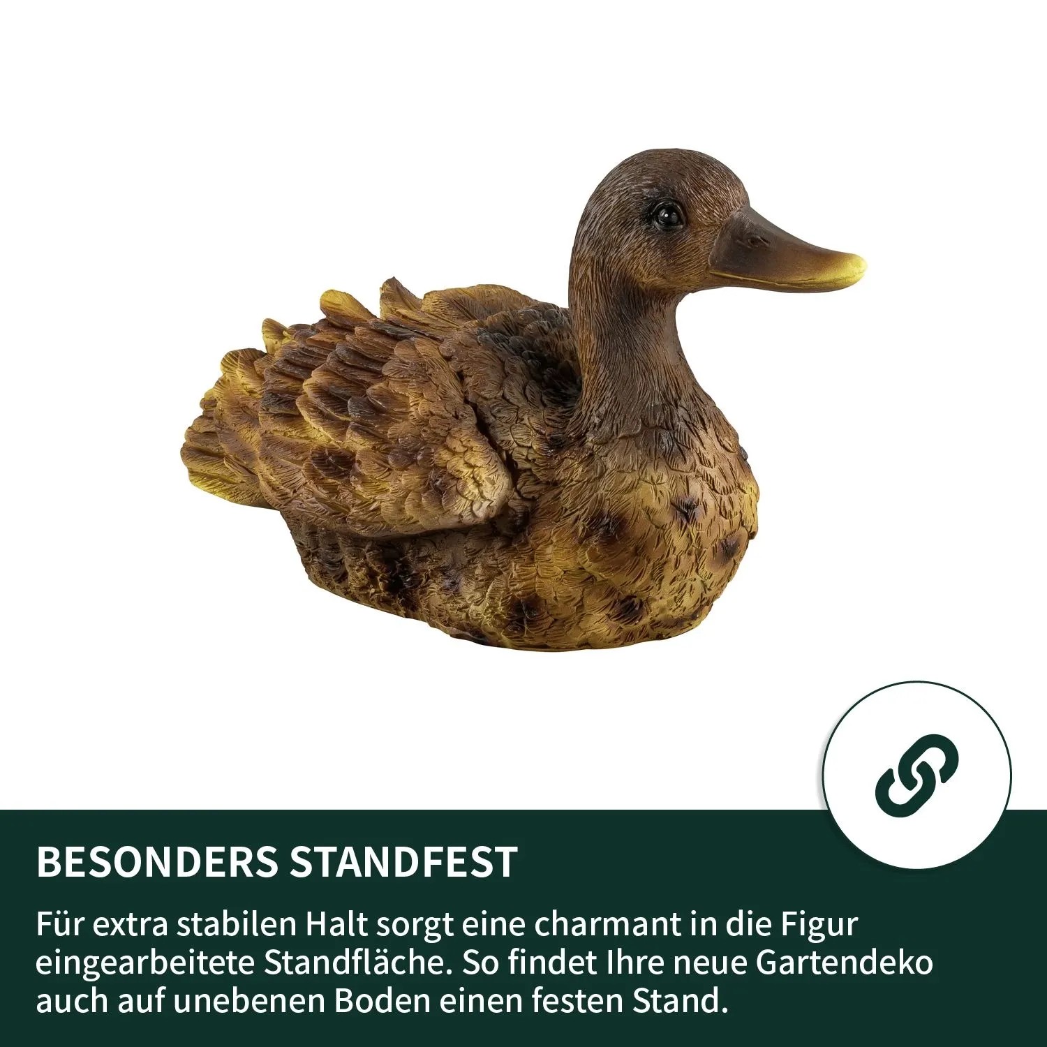 VERDOBA Teich Gartenfiguren Ente_5