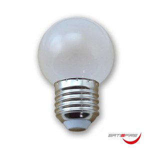 Satisfire LED Kugel für Partylichterkette, E27, warmweiß, für Garten & Außenbereich.
