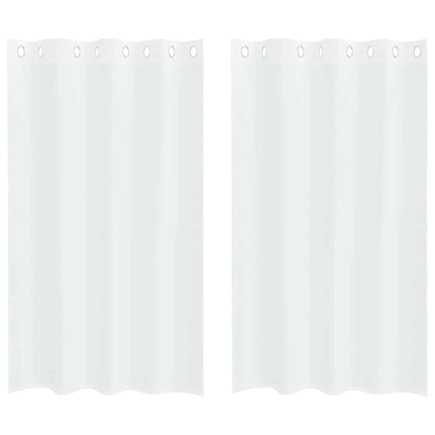 vidaXL Voile-Vorhänge 2 Stk Weiß 140x175cm Polyester 4107983 günstig online kaufen