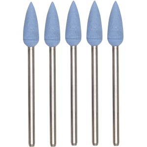 Proxxon Silikonpolierer Geschossform, 5 Stück, für Miniaturwerkzeuge. Zum Polieren enger Innenräume.