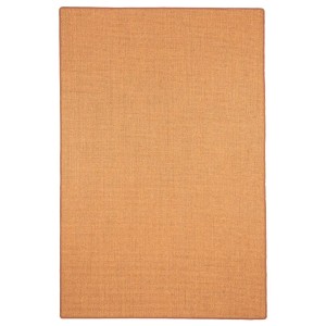 Rechteckiger, brauner Snapstyle Sisal Teppich Natur, 160x160 cm.