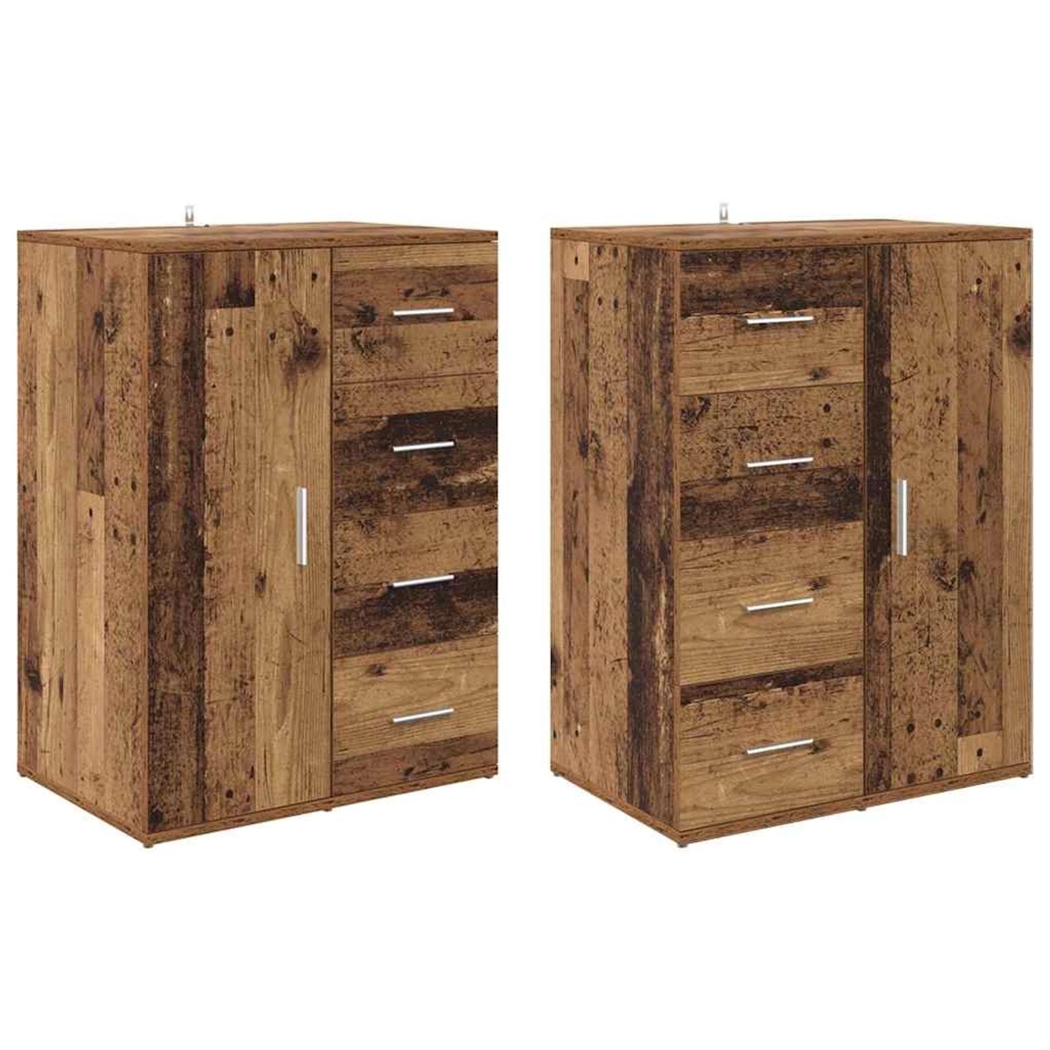 vidaXL Sideboards Corona 2 Stk Altholz 59 x 39 x 80 cm Holzwerkstoff 340280 günstig online kaufen