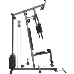Tectake Kraftstation Arnie mit Butterfly, Latzug und Beinstrecker, schwarz, für das Training zu Hause.
