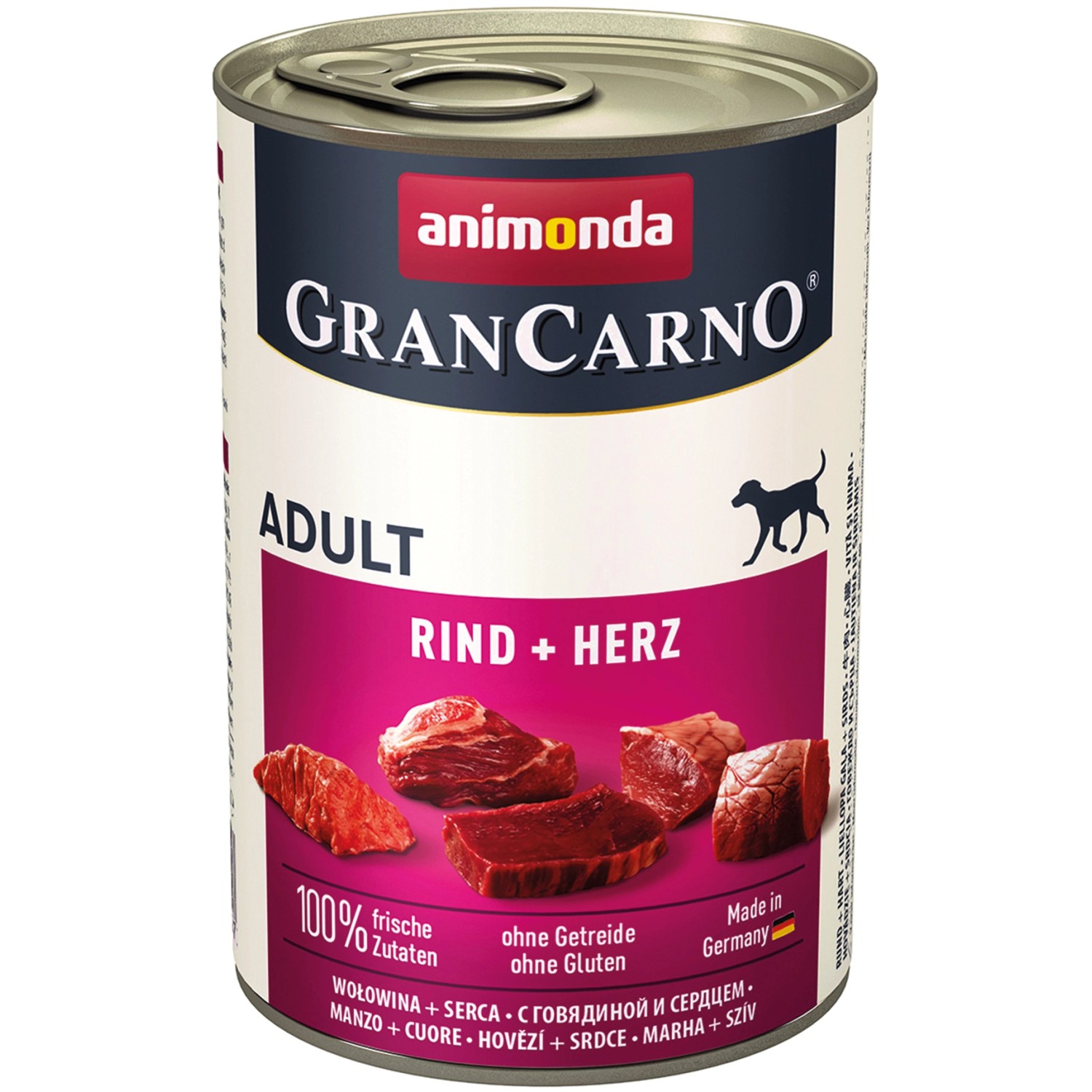 Gran Carno Hunde-Nassfutter Original Adult mit Rind und Herz 400 g