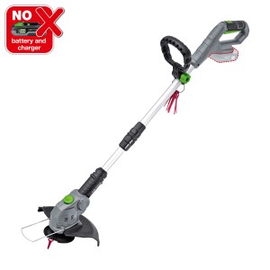 LUX Akku-Rasentrimmer A-RT-20/26, 20V, mit Teleskopstiel und Schneidmessern. Ohne Akku.