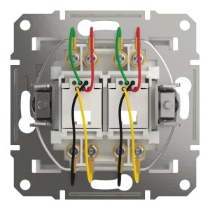 Schneider Electric ASFORA RJ11-Telefondose 2-Fach UP Weiss EPH4270121D