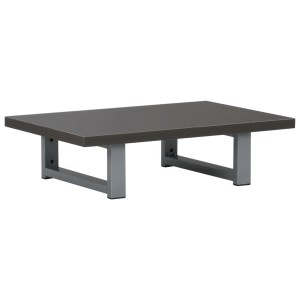 Graues vidaXL Badmöbel-Set, 60x40 cm, mit Wandregal und Metallhalterung.