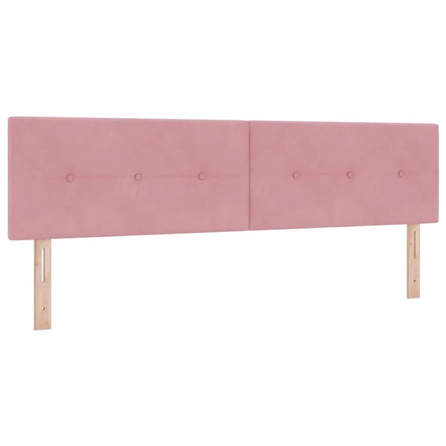 vidaXL Kopfteil mit Kopfteil Rosa 180 cm Kunstleder 42007188