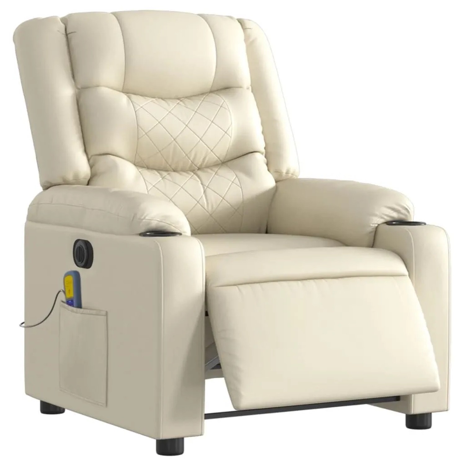 vidaXL Massagesessel Elektrisch Creme Kunstleder 3206548 günstig online kaufen