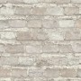 Rasch Vliestapete Factory IV mit Steinmuster in Hellbeige, detailreiche Backsteinoptik.