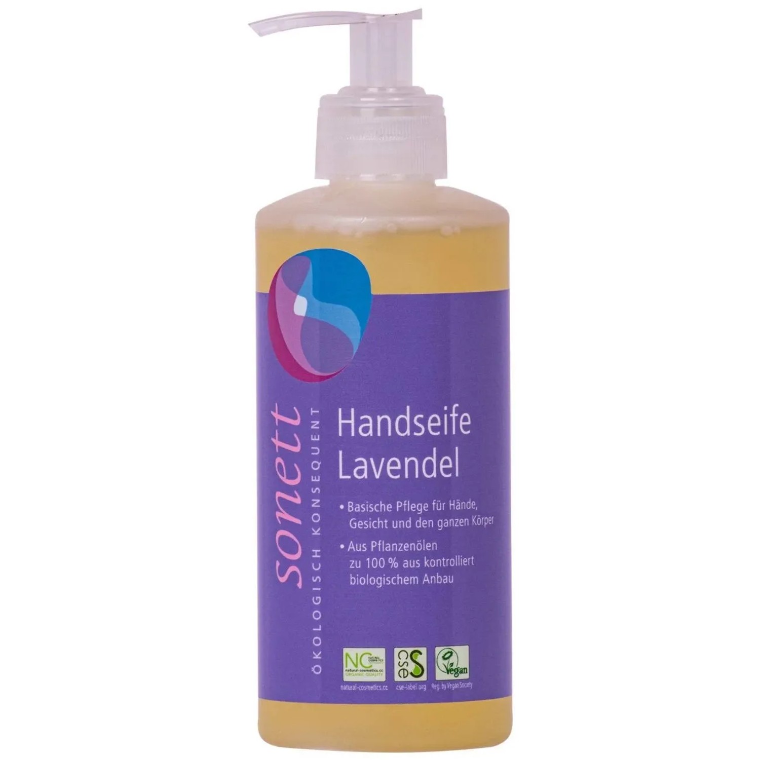Sonett Handseife Lavendel 300 ml Spender aus Kunststoff Lila
