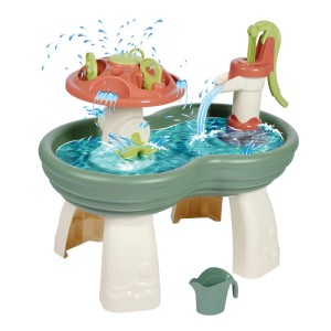 AquaPlay Wassertisch mit Pumpe und Zubehör für Kinder, ideal für Wasserspiele im Garten.