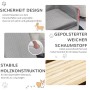 PawHut Hundesofa mit Holzbeinen bis zu 8 kg Samt-Touch Grau 64 x 45 x 36 cm_5