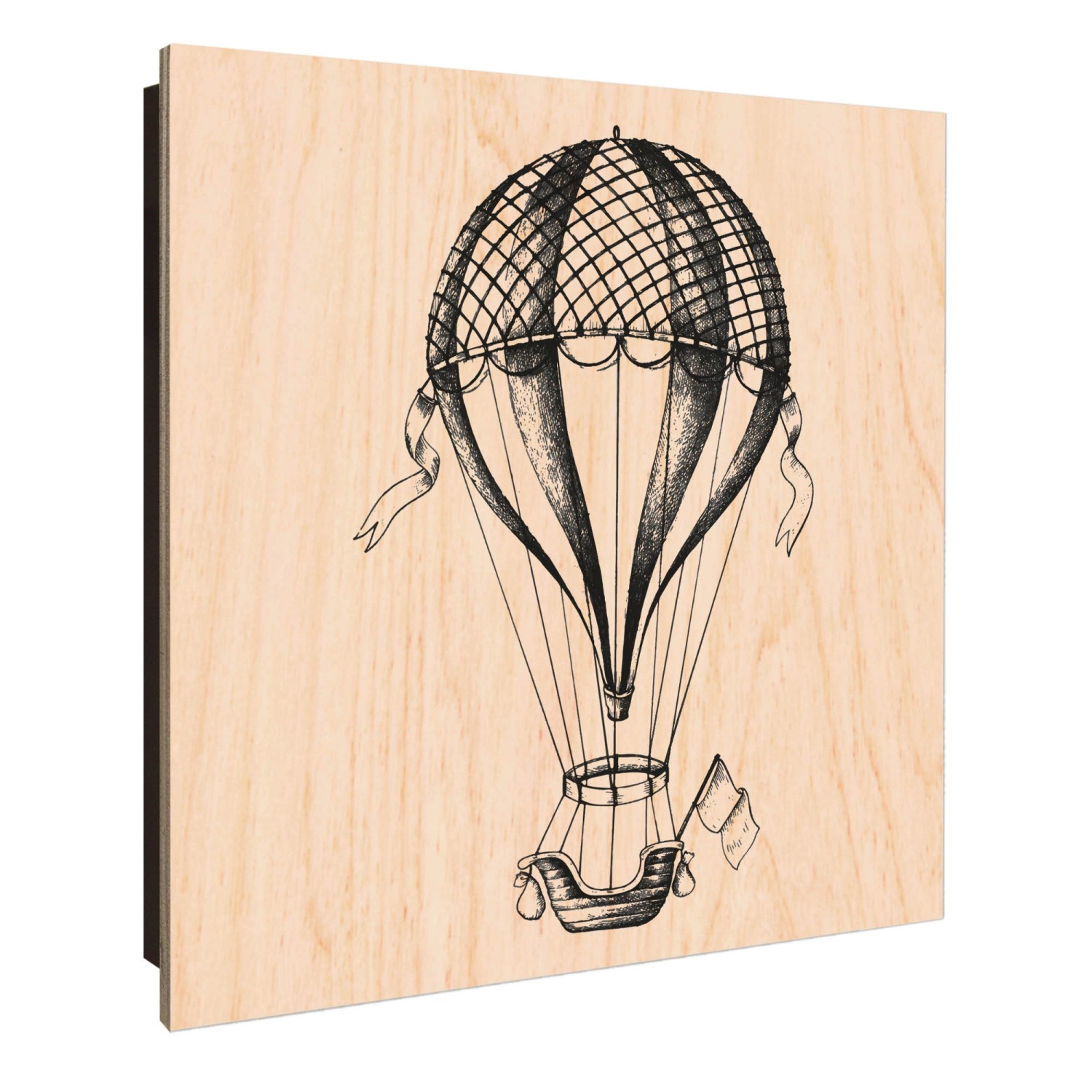 Banjado Schlüsselkasten Holz 30x30cm Schwarz Scharnier Rechts 50 Haken Desi günstig online kaufen