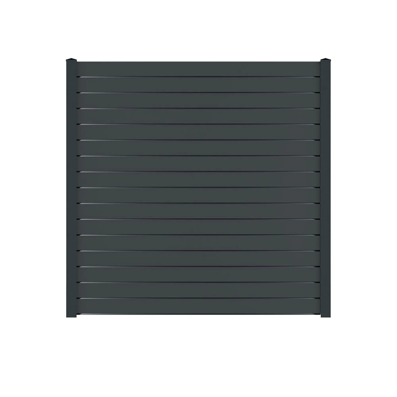 Vidual Sichtschutzzaun Pure 100 zum Aufdübeln 1,8 m x 21,30 m Anthrazit
