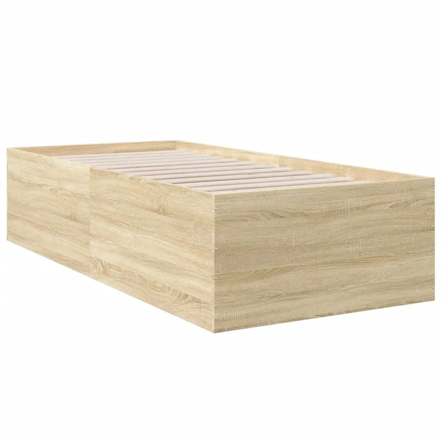 vidaXL Bettgestell Sonoma-Eiche 90x200 cm Holzwerkstoff 3280967 günstig online kaufen