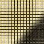 Goldene Mosaikfliesen aus Messing, gewalzte Oberfläche, 20x20mm, 10 Matten (1,04m²).
