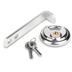 Stema Safety Box Diebstahlsicherung für Anhänger mit Schloss und Schlüssel.